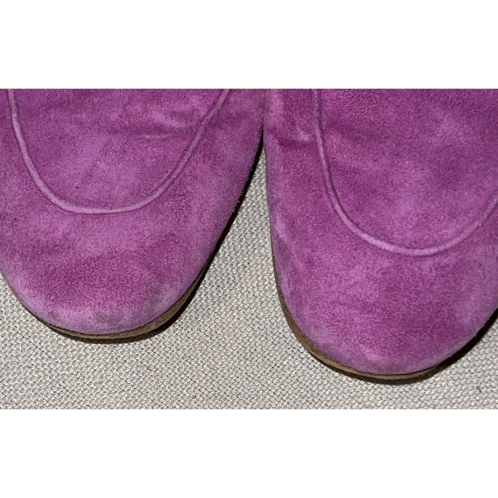 Marc Fisher LTD Women's Loafers 8 M Magenta Suede Leather Slip On Flats - Picture 6 of 7